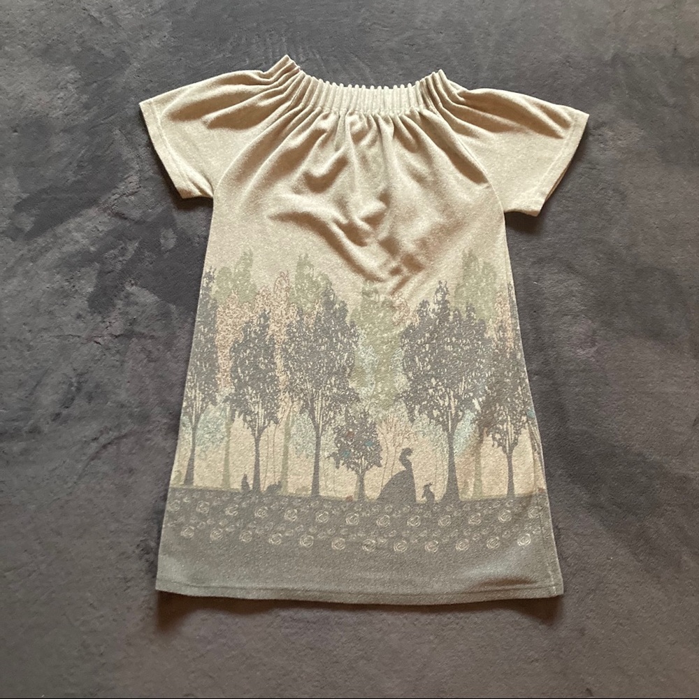 Girls princess themed shirt dress